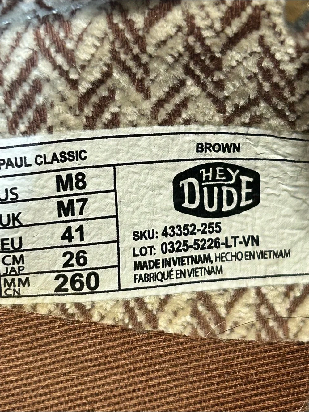 Hey Dude Brown Paul Classic Slip-On Shoes